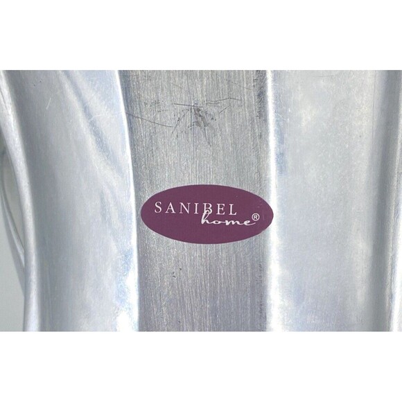 Sanibel Home -- Metal Silver Tone Flip-Flop Trinket Jewelry Dish Left Foot - Picture 4 of 4